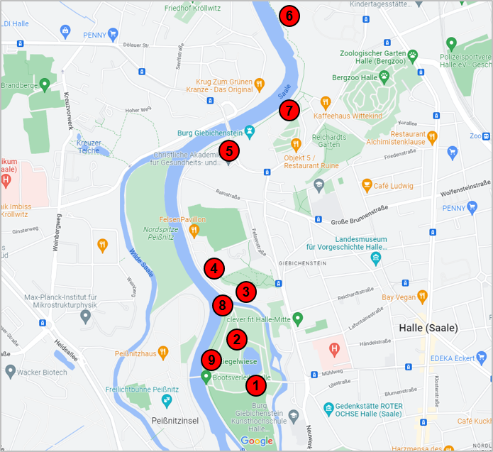 Saale Tour Maps